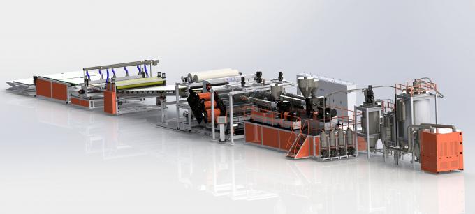 PET GPPS-extruder voor dikke platen Plastic Sheet Extruder Machine 750 kg/h 0
