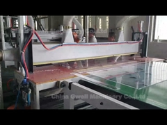 Het is moeilijk om geel en moeilijk te schrobben, PC/PMMA Transparante plaat productie machine