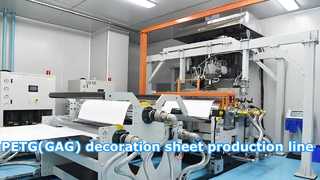 PETG (GAG) productielijn voor decoratieplaten