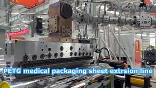 PET/PETG-extrusielijn voor medische platen