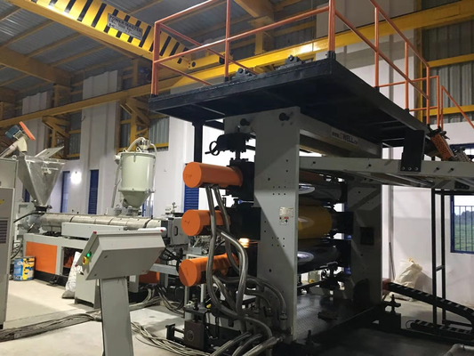 kopen Synthetische Hars Verglaasde van de het Dakraad van Tegelpvc de Uitdrijvingslijn ASA Co Extrusion Machine online manufacture