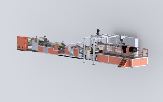 kopen 450-1500kg/u PET thermoform vellen productielijn PET ，tweelingschroef ontwerp zonder kristallisatie- en droogproces online manufacture