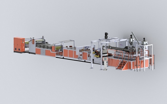 kopen Twin Screw PET Plastic Sheet Extruder Line Making Machine, met een hoog koppel en een hoge capaciteit online manufacture