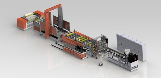 kopen Steenpapiermachine Drielagen Gegooide Stretch Film Extrusie Lijn online manufacture