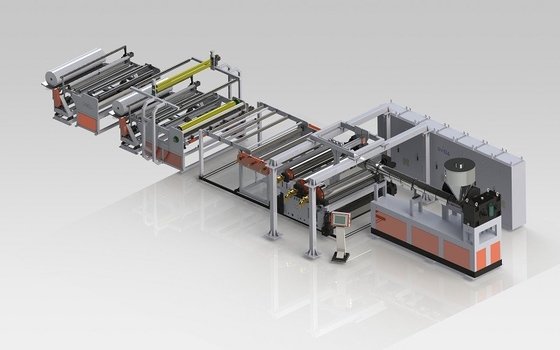 kopen Productielijn voor fotovoltaïsche PVB-inkapselingsfilms Single Screw Extruder voor BIPV-panelen online manufacture
