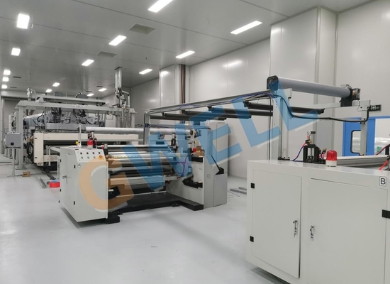 kopen EVA / POE-gegote film-extrusielinie voor inkapseling van zonnepanelen Maximale lijnsnelheid 16 m/s online manufacture