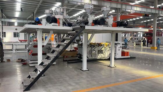 kopen GWELL PP-EVOH 5-7-11 Lagen Hoge Barrière Plaat Extrusielijn voor Voedselcontainer Thermoforming met 800-1500mm Breedte Yoghurtbeker Machine online manufacture