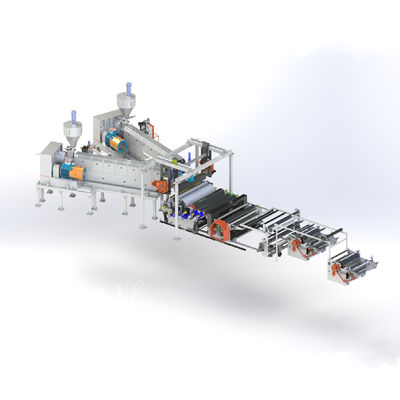 kopen EVA Cast Film Extrusion Line EVA Film Making Machine 2200mm Automobiele Veiligheidsbril online manufacture