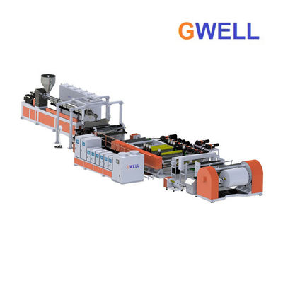kopen Steenpapier Making Machine Synthetisch plastic papier Enkele lagen of 3 lagen gegoten rekfolielijn online manufacture