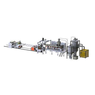 CHINA GWELL 100% PETflakes extrusion machinery wide capacity range: 300kg/h - 1500kg/h